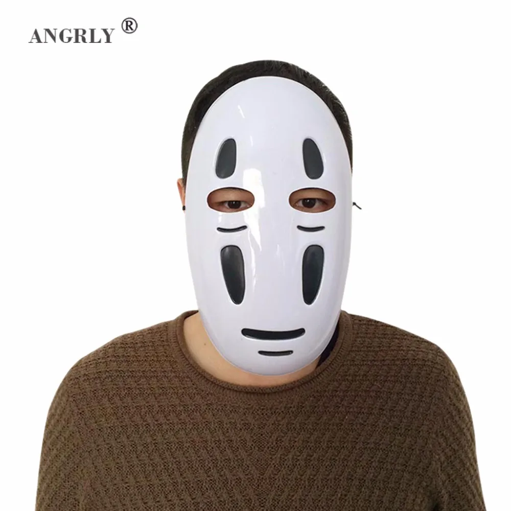 

Miyazaki Spirited Away No Face Male Anthropomorphic Mask Cos Plastic Cartoon Animation Festival Props Movie Theme Props Supply
