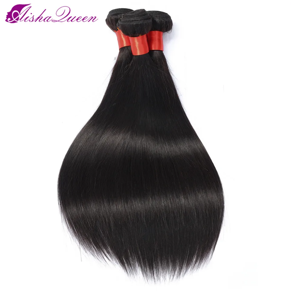 Aisha Queen Malaysia Human Hair Extensions Straight Hair Bundles Non Remy Human Hair weaving 8-26 inch Extensions