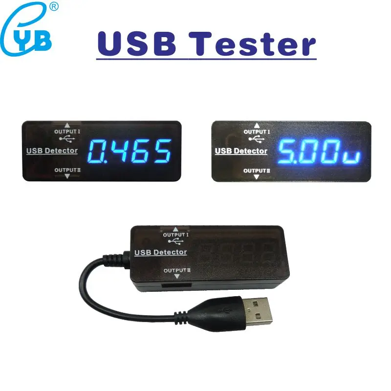 USB тестер отображение напряжения на светодиодном дисплее измеритель емкости индикатор QC2.0 синий цвет Вольтметр Амперметр электрический инструмент детектор USB