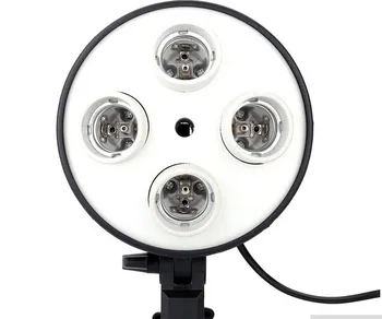 

4 in 1 Standard E27 Photo Studio Bulb Holder Base Socket Photography Accessories Light Holder Lamp Bulb Adapter for Photo Studio
