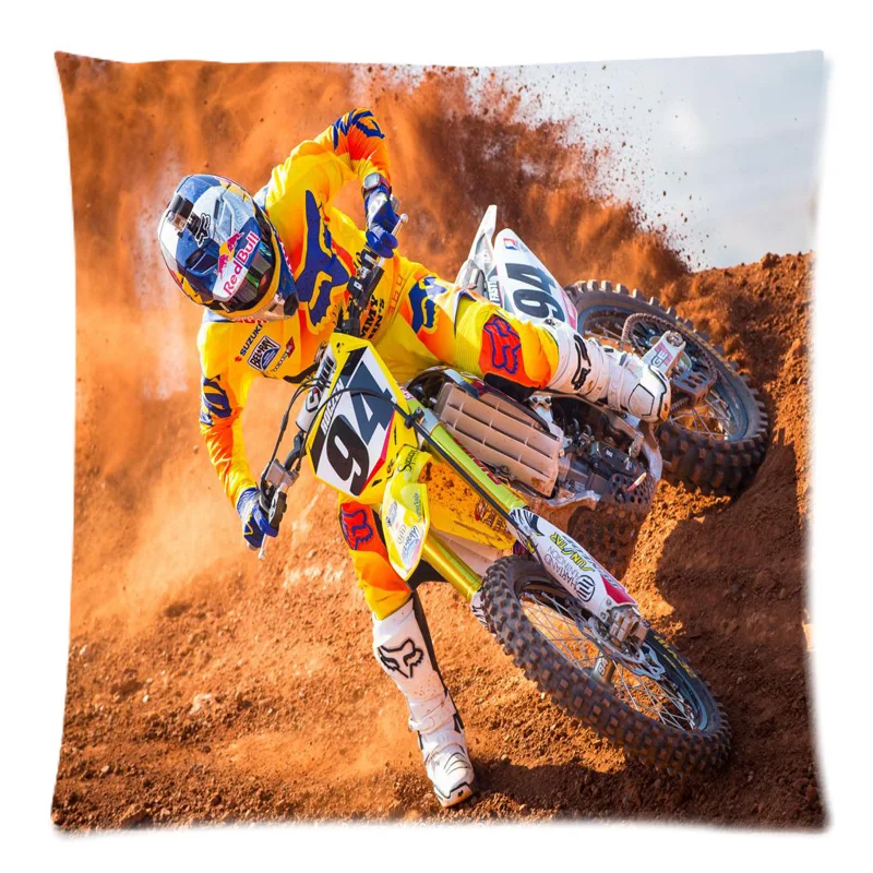 Распродажа 2016 двухсторонняя наволочка Ken Roczen из полиэстера персиковая кожа для