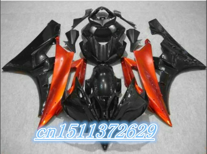 Обтекатель комплект для красного и черного YZF R6 2006 2007 Обтекатели набор YZF-R6 06 07 D