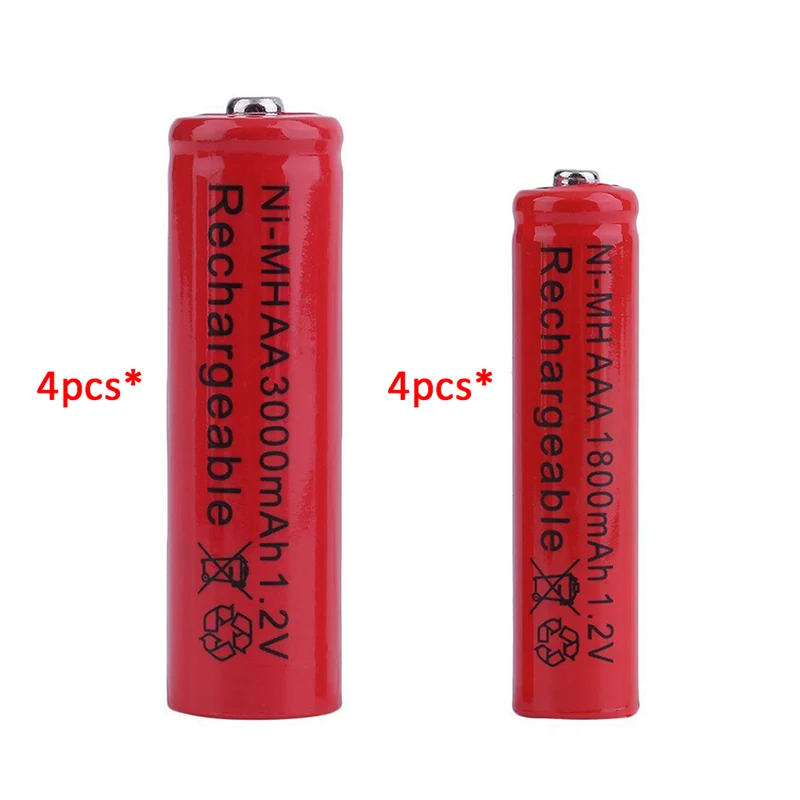 GTF 1 2 V 3000mAh AA батарея или 1800mAh AAA Ni MH Аккумуляторная для игрушечного пульта