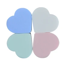 MeiNaiQi Sponge Puff Soft Face Cleansing Puff Facial Skin Care Heart Shape Puff Cosmetic Sponge Puff Face Cleansing Makeup Too