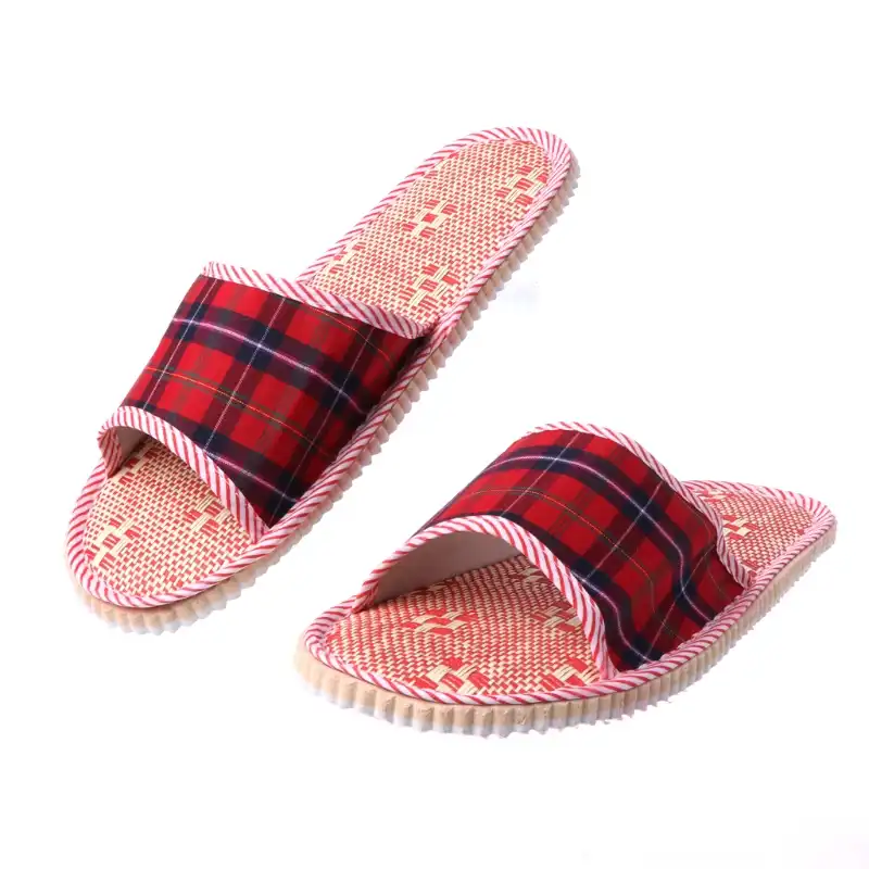 plaid house shoes