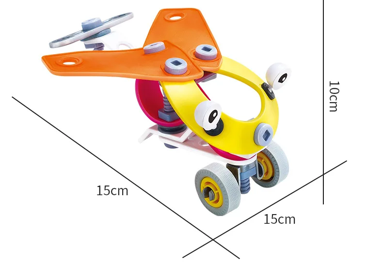 3D DIY пластмассовая головоломка Кирпич для маленьких детей раннего обучения автомобиль-вертолет шаблон блоки детские игрушки-головоломки