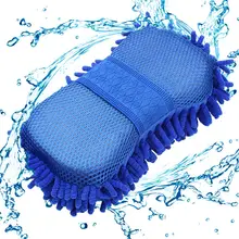 New Car Wash Gloves Cleaning Sponge Car Window Cleaning Ultrafine Fiber Chenille Anthozoan Washer Sponge Brush