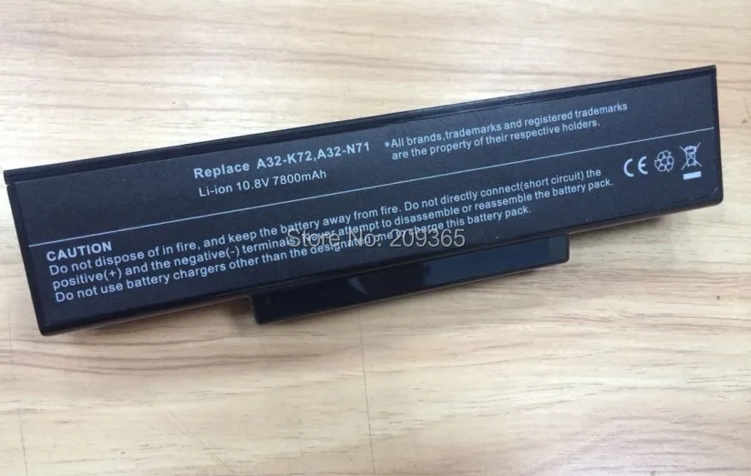 Ceny 9 komórki 7800 mAh Laptop bateria do ASUS K73 K73E K73J K73S K73SV N71 N71J N71V N73 N73F N73G N73J N73S N73V x77 X77J X77V