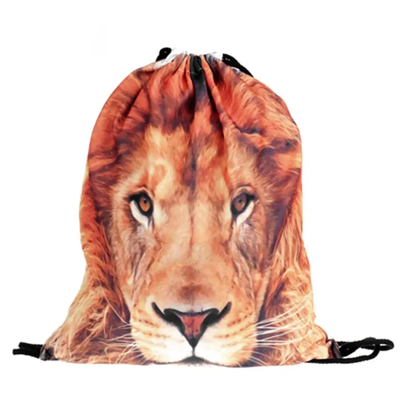 

Fashion Drawstring Backpack Personality And Contracted Design Bag Men And Women All Appropriate 3D With Fashion Accessories(br