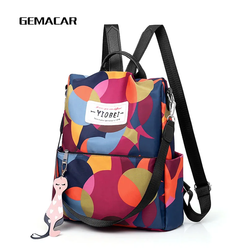

2019 New Fashion Camouflage Female Backpack Oxford Cloth Trend Burglar Woman Backpack Girl large capacity Print Bag bakpack