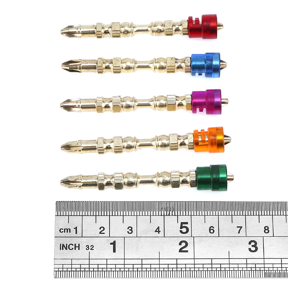 5 шт. 6,5 мм титановое покрытие красочные крестовые головки отвертки бит удлинить магнитный инструмент отвертка бит