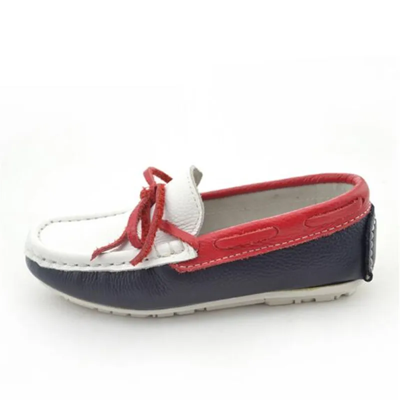 

New Baby Toddler Loafers Genuine Leather Shoes Boys Children Flats Breathable Casual Dress School Student Kids Single Shoes 02B
