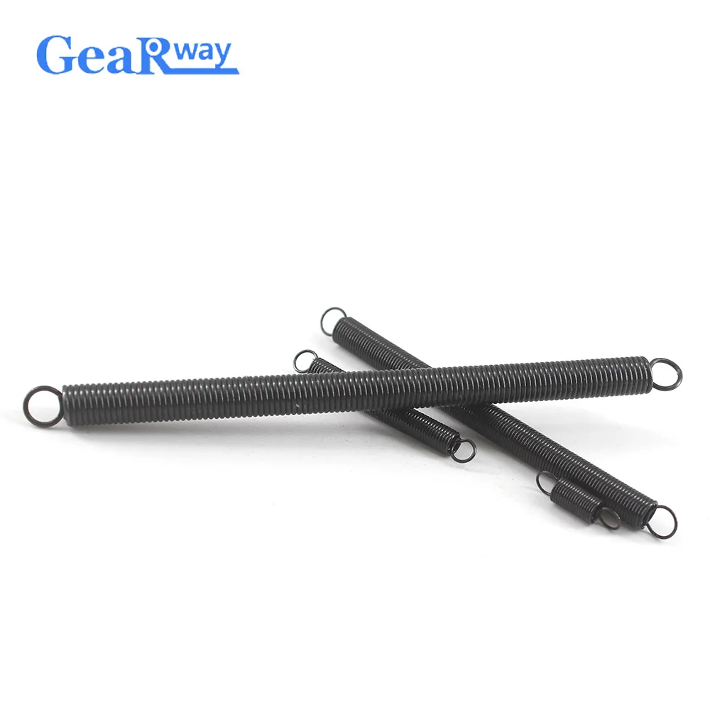 

Gearway 5pcs Extension Spring with Hooks 0.8mm Thickness Small Extension Springs 20-100mm Steel Long Tension Spring