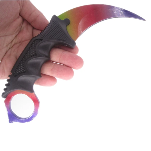 Marble fade CS hawkbill тактический нож для самообороны GO counter strike атакующий Коготь karambit шейный нож настоящий боевой бой лагерь Поход на открытом воздухе - Цвет: Marble fade