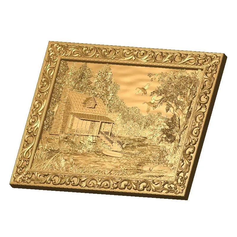 Les_Domik 3d модель STL рельеф для ЧПУ формат stl artcam vectric aspire|stl relief|3d model stlmodel |
