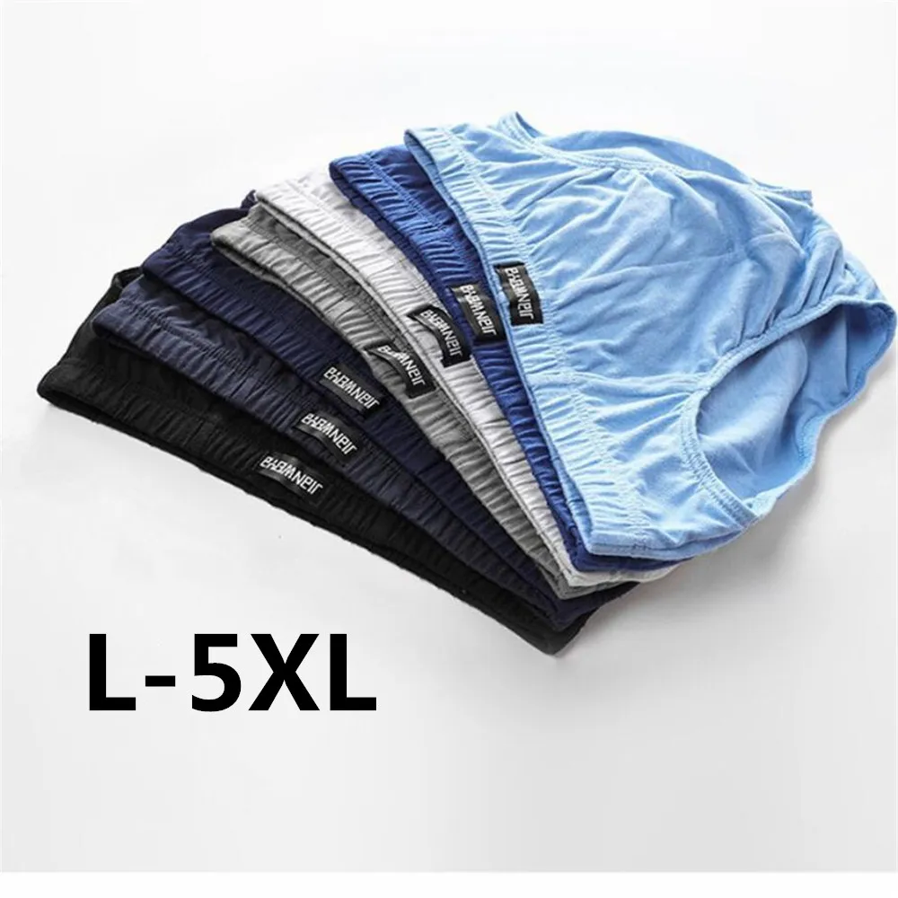 Underwear men Briefs short Comfortable 4PCS/pack 100%Cotton Male Bikini underwear Plus Size Men's Breathable Panties Lot |