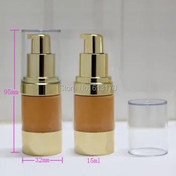 

New Arrival 15ml airless pump bottle, Empty vacuum airless bottle, Eye cream cosmetic packing container Free shipping