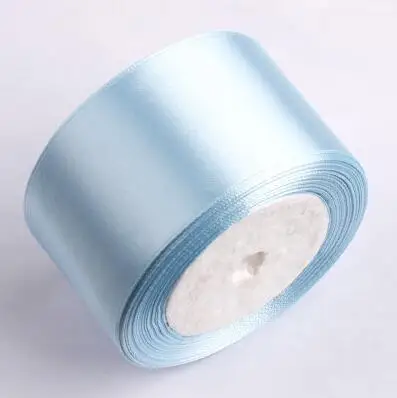 Высокое качество "(50 мм) односторонняя атласная лента 5yds для тонкая лента для украшения - Цвет: blue