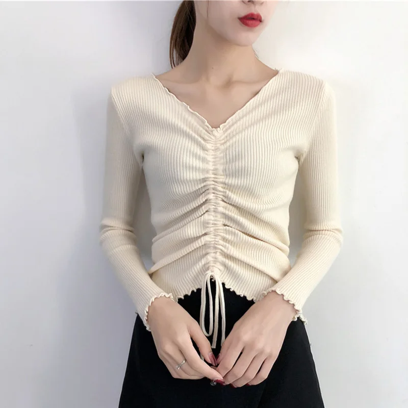 Autumn Women Sexy Sweater Pullover Knitted Tops 2018 New Fashion Winter ...