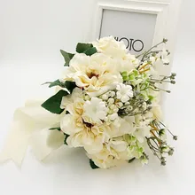 Свадебные Цветы Свадебные Букеты Букет Де Mariage Buque Де Casamento Брошь Букет Свадебный Букет Рамос 0223D