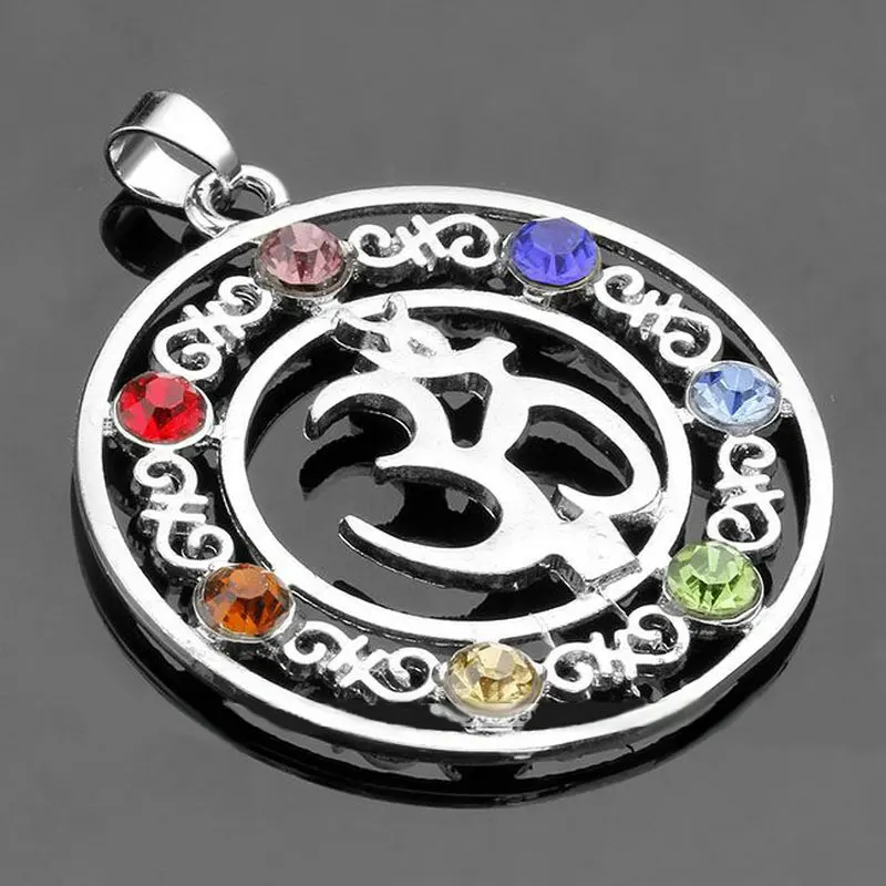 

Natural 7 Colorful Stone Beads Reiki Chakra Healing Point Tree Of Life Charm Pendant For Necklace