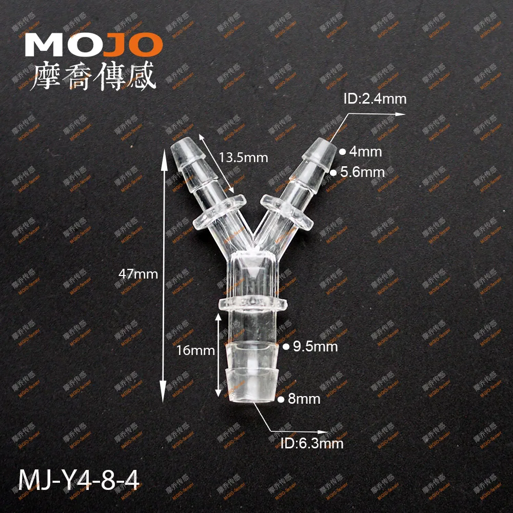 

2020 Free shipping MJ-Y4-8-4 Reducing type Y shape 3 way water pipe adapter(100pcs/lots)