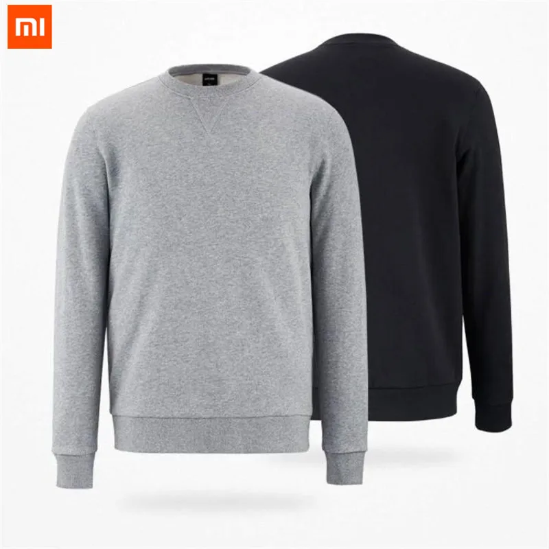

Xiaomi mijia MITOWN urban 100% Cotton round neck Sweatshirt Sweater trend men simple fashion clothes for Spring and autumn color