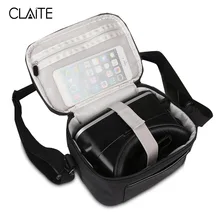Claite Портативный Очки виртуальной реальности VR очки, держатель для телефона на открытом воздухе 3D виртуальной реальности сумка для хранения чехол для путешествий на открытом воздухе вечерние Театр