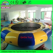 Wholesale 100% PVC Tarpaulin Air Tight 3M Diameter Inflatable Water Boungee Trampoline For Rental