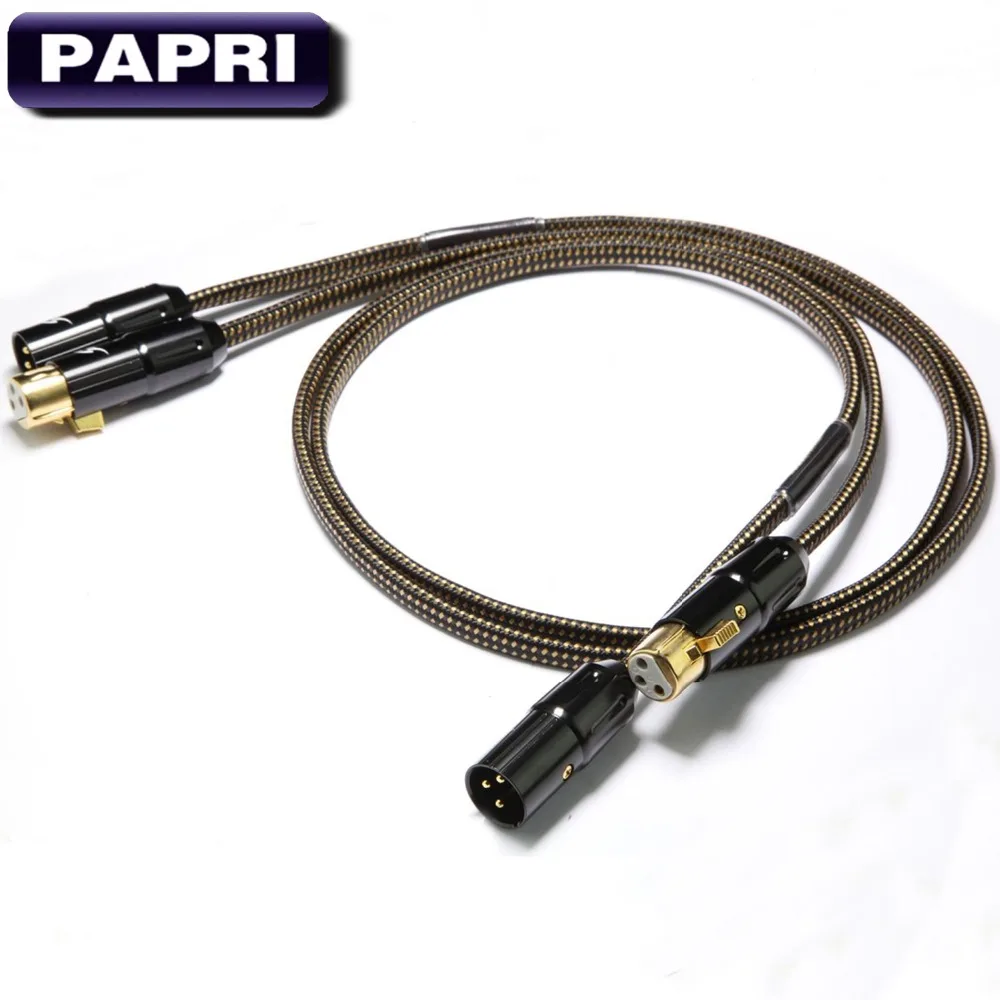 PAPRI MPS X 9 XLR Позолоченные разъемы 6N 99.99997% OCC + посеребренный аудиокабель DAC DVD