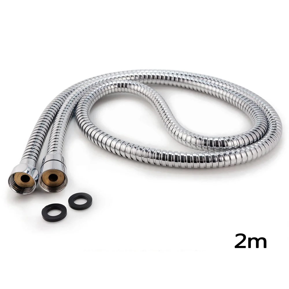 

Shower Head Hose Flexible Handheld Extra Long Stainless Steel Bathroom