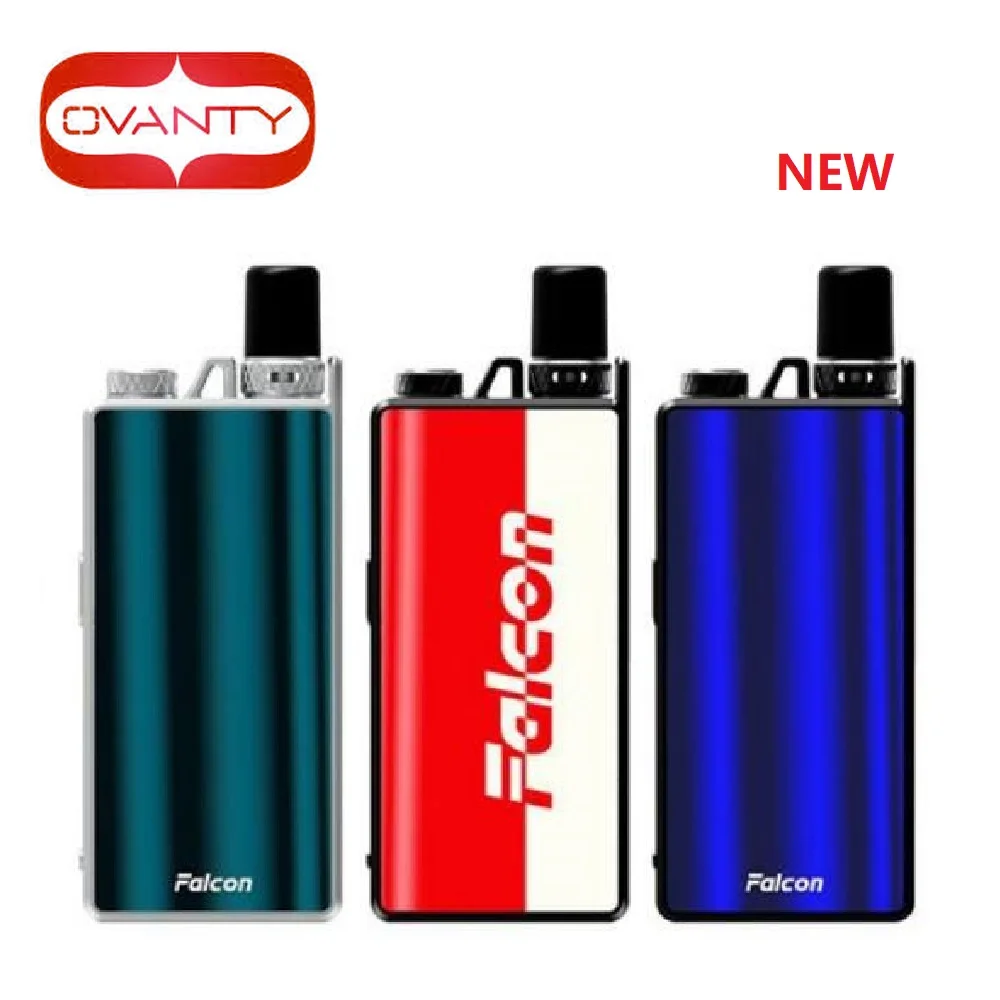 

Original OVANTY Falcon VW Pod Kit with 950mAh Built-in Battery & 1.8ml Cartridge & 1.1ohm Ceramic Coil E-cig Vape Kit Vs Drag 2