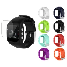 Замена силиконовый ремешок для часов Ремешок из искусственной кожи+ для защиты экрана пленка для Полар-флиса A300 аксессуары