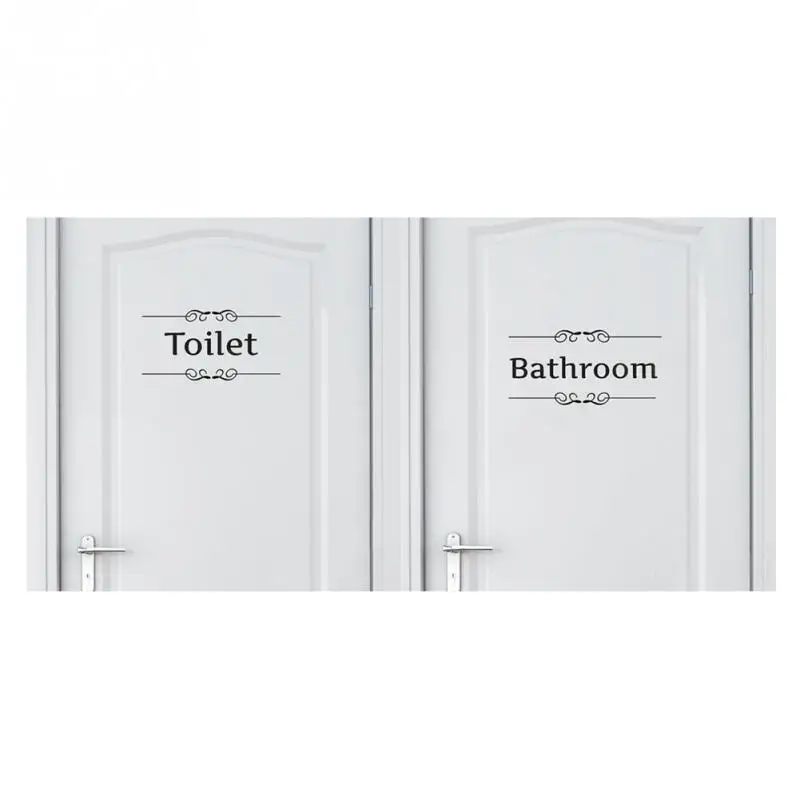 Bathroom shower room toilet door Entrance Sign stickers decoration wall decals For Shop Office Home Cafe Hotel Bathroom shower room toilet door Entrance Sign stickers decoration wall decals For Shop Office Home Cafe Hotel