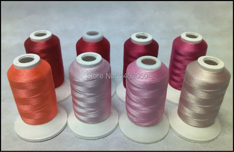 

PINK COLORS Embroidery Machine Thread 8 Spools Free Ship