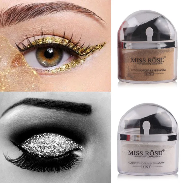 Mineral em pó à Prova Água-controle de Óleo Iluminar o Rosto de Maquiagem pó com Pincel de Corretivo Miss Rose Solto Foundation Creme Bronzer d’