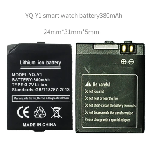 

YQ-Y1 battery for Y1 smart watch phone 380mAh YQ-Y1 battery long time battery