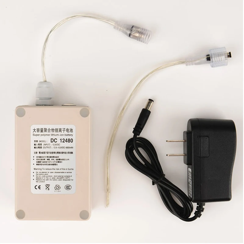 ELEOPTION водонепроницаемый DC 12 V 4800 mah DC 12480 литий-ионная аккумуляторная батарея для камеры видеонаблюдения с вилкой EU/US