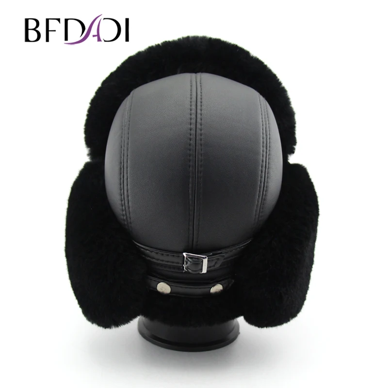 Najtaniej BFDADI wysokiej jakości czapki zimowe dla mężczyzn kobiety Bomber kapelusz czapka ze sztucznego futra z czapka z uszami z nauszniki rosyjski kapelusz śnieg czapki