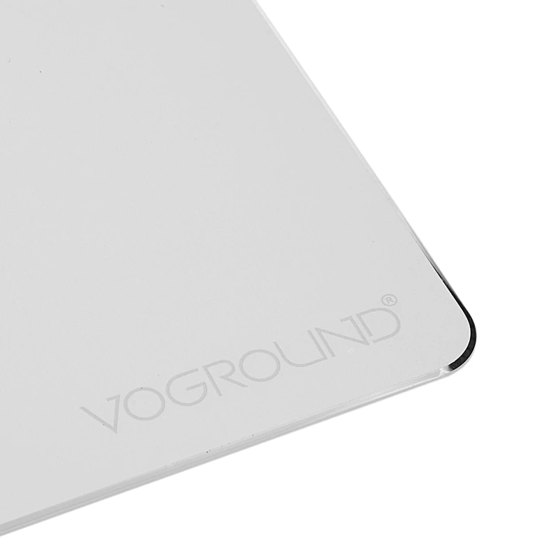 Voground твердый серебристый металлический алюминиевая коврик для мыши коврик Гладкий волшебный ультра тонкий двухсторонний коврик для мыши Водонепроницаемый быстрый и точный C