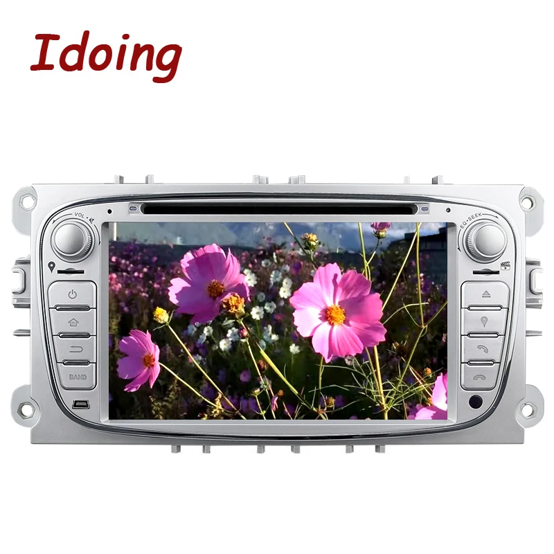 Clearance Idoing Steering-Wheel 2Din For Ford Focus Mondeo S-Max Car DVD Multimedia Player Android7.1 GPS Navigation Bluetooth TV 3G WIFI 3