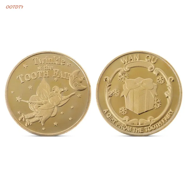 

OOTDTY Tooth Fairy Commemorative Coin Collection Gift Souvenir For Chlidren Gift