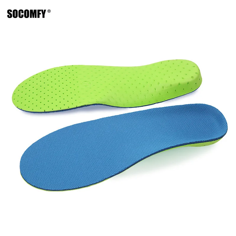 

SOCOMFY Sports Orthopedic Insoles Comfortable Shock Absorption Arch Support Running Shoe Pads Breathable Function Insole