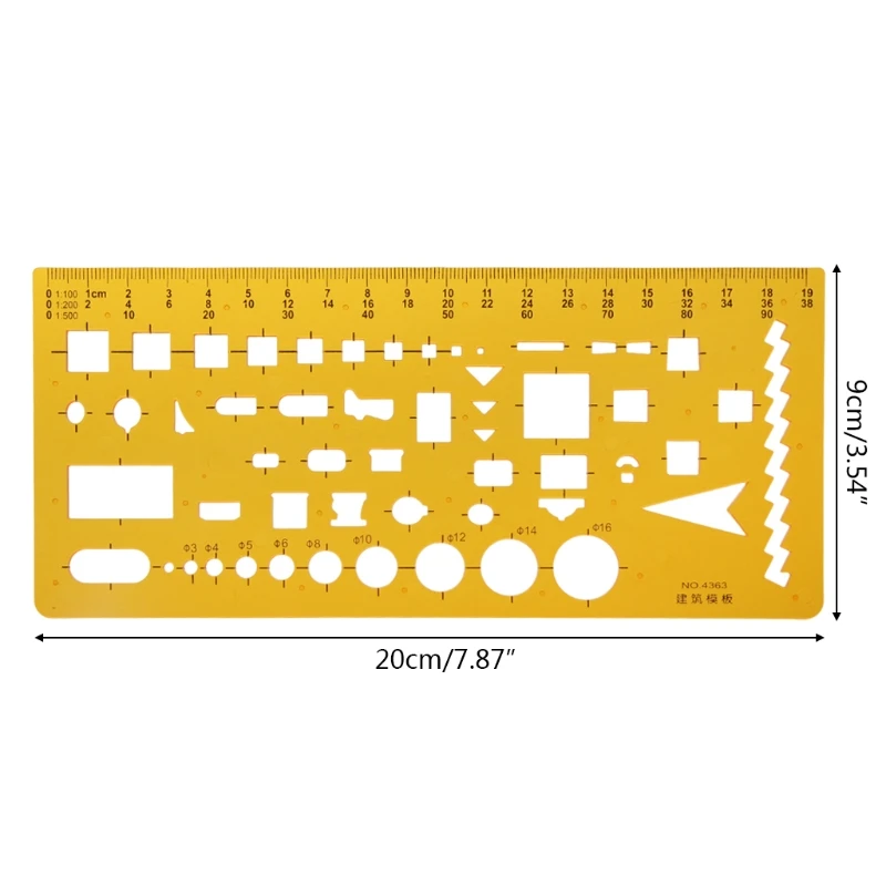 Архитектура Дизайн здания шаблон для рисования линейка трафарет измерительный инструмент