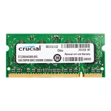 Память для ноутбука Crucial DDR2 800 МГц DDR2 1 Гб 2 Гб 1,8 в CL6 200pin оперативная память для ноутбука ddr2 2 ГБ = 2 шт* 1 г PC2-6400SS