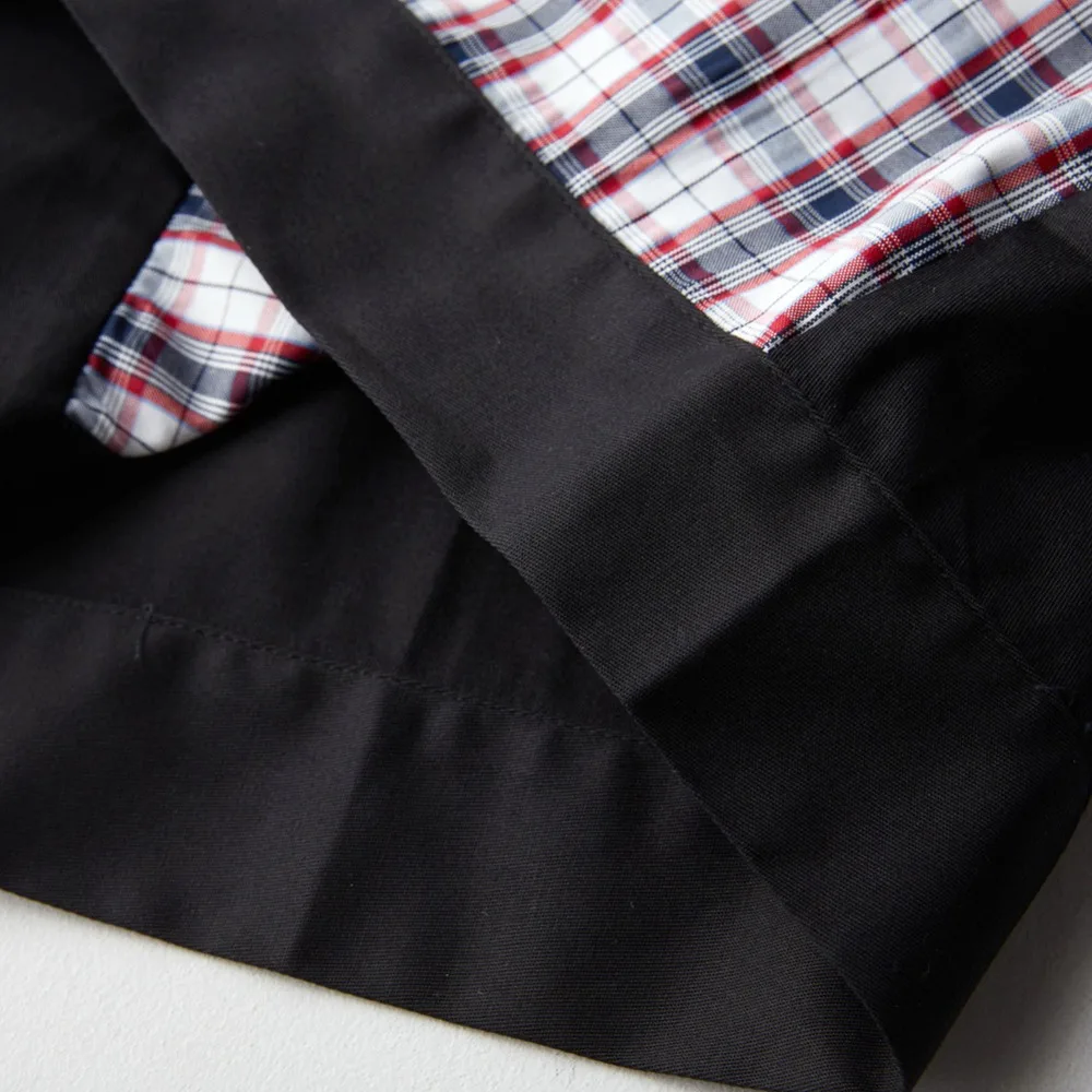 Brand Patchwork Plaid Shirts Men's Blouse Short Sleeve Casual Button Down Shirts Camiseta Retro Hombre Bowling Dress Male Shirts (4)