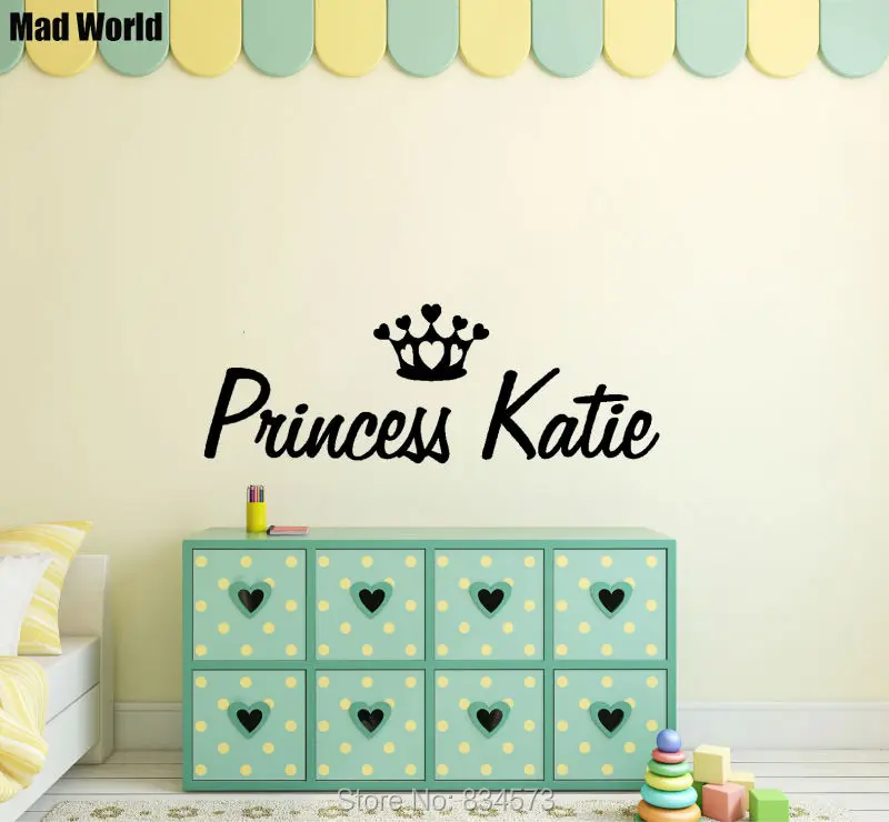 PERSONALISED PRINCESS NAME CROWN 100 35H 1
