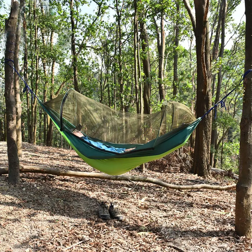 

Portable Anti-mosquito Automatic Unfolding Hammock Camping Hanging Sleeping Bed