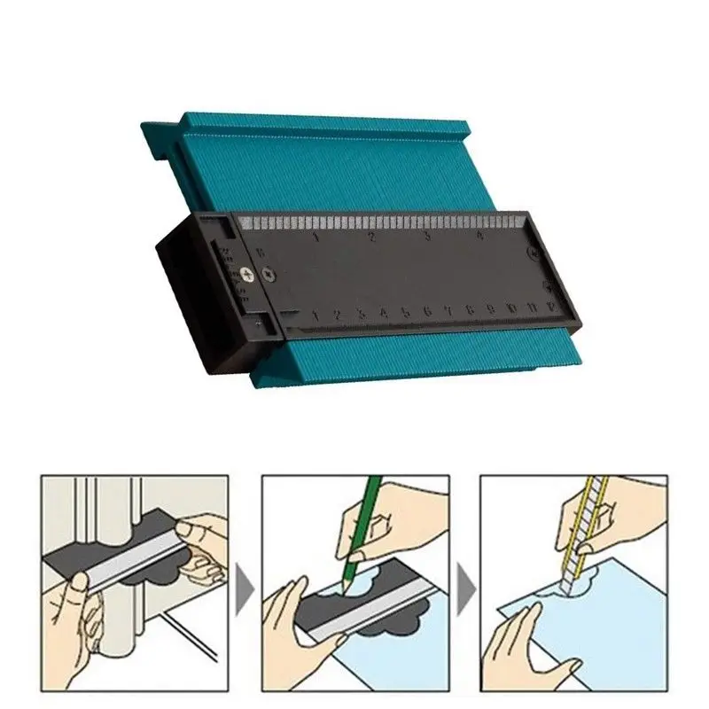 

Plastic Profile Copy Gauge Contour Gauge Duplicator Standard 5" Width Wood Marking Tool Tiling Laminate Tiles General Tools