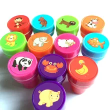 6/10/12 шт. в упаковке, для детей с изображением животных божья коровка пижамы лошадь собака Слон Бабочка с мультипликационным принтом для детей на заказ Пластик резиновые самостоятельно покрывать краской Stampers